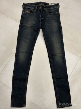 DIESEL — SLEENKER-X SLIM SKINNY JEANS — 069FX DARK WASH